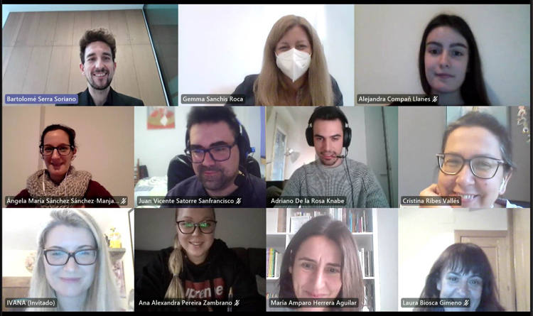 Reunión virtual de los miembros del proyecto SUMA S.O.S.
